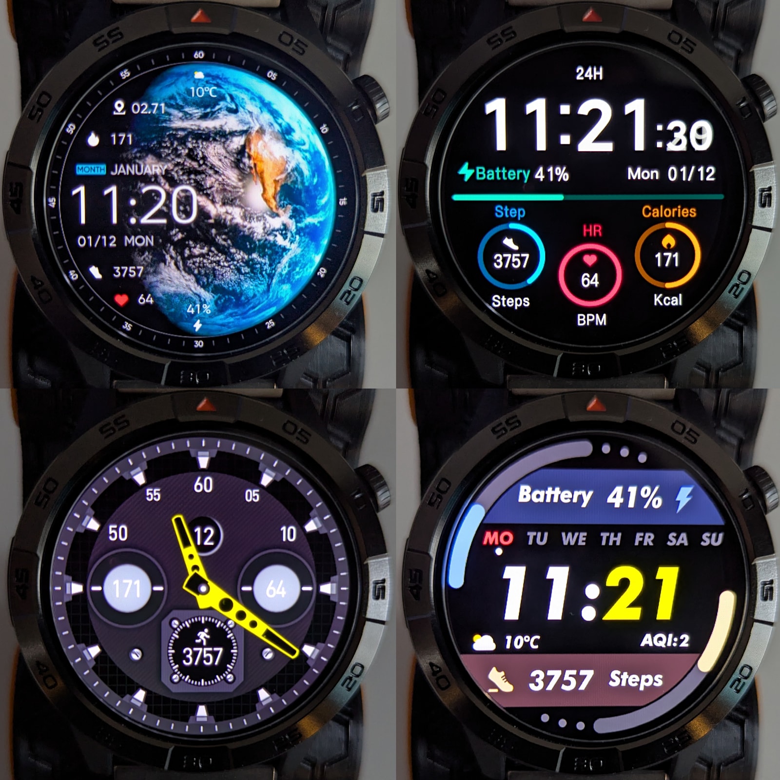 A collection of watch faces