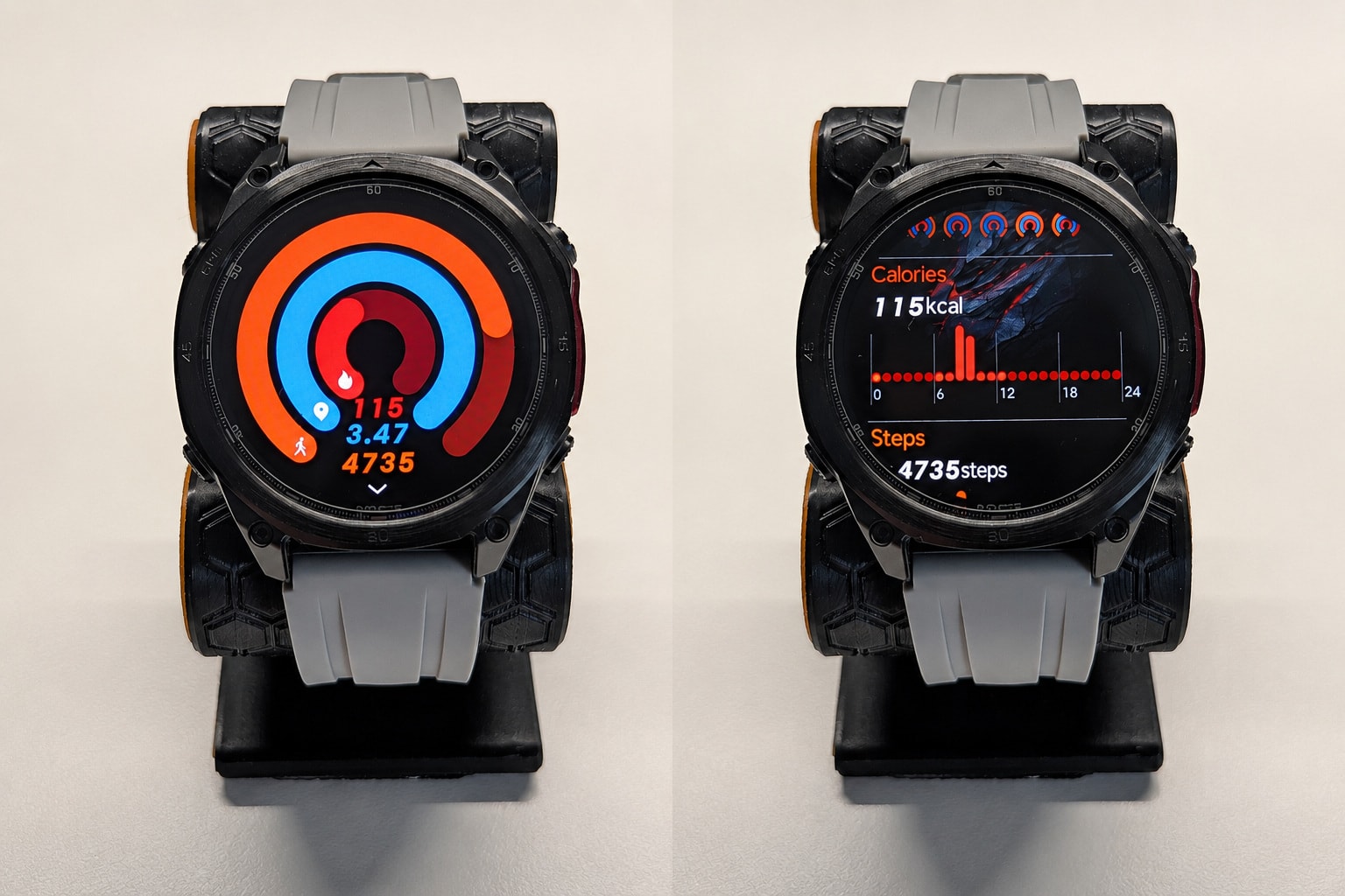 Daily activity rings screen in the Doogee Fit app