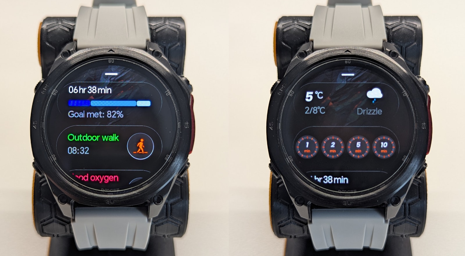 Anywise W1 Pro cards panel with quick access widgets