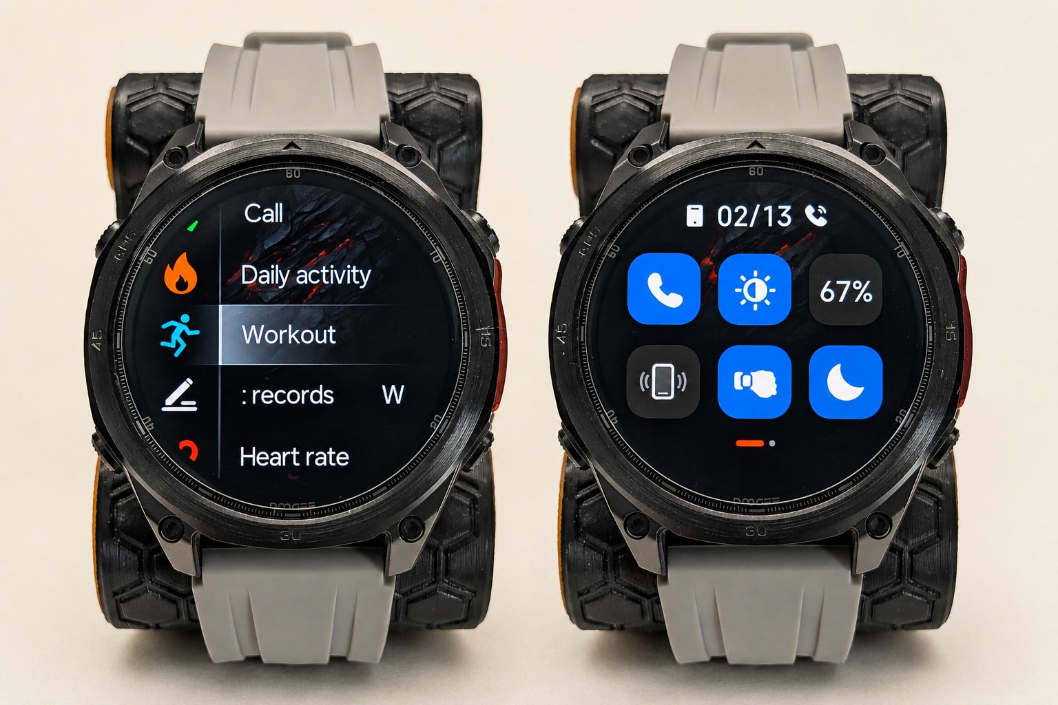 Main watch interface on the Anywise W1 Pro