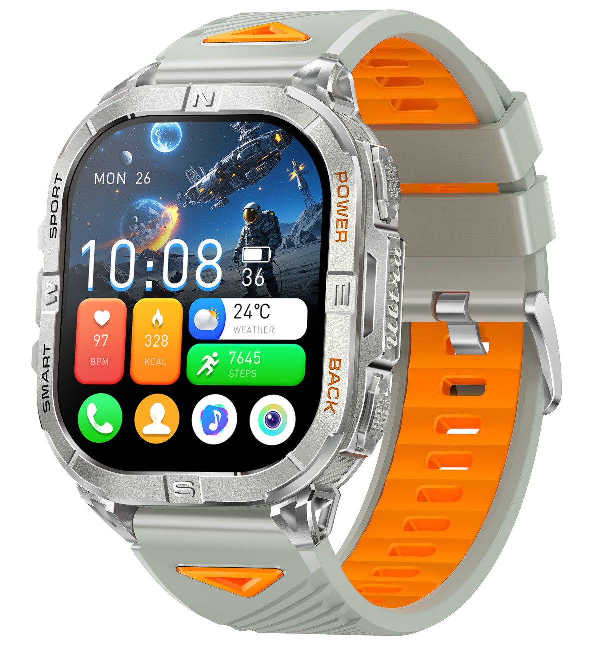 K72 Smartwatch Review - Stock image