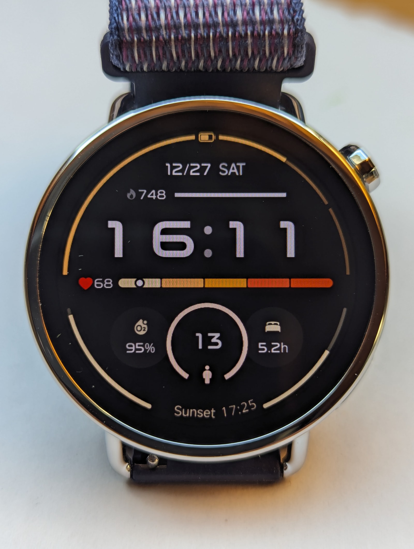Close-up of the Xiaomi Watch S4 41mm front showing the circular AMOLED display and polished bezel